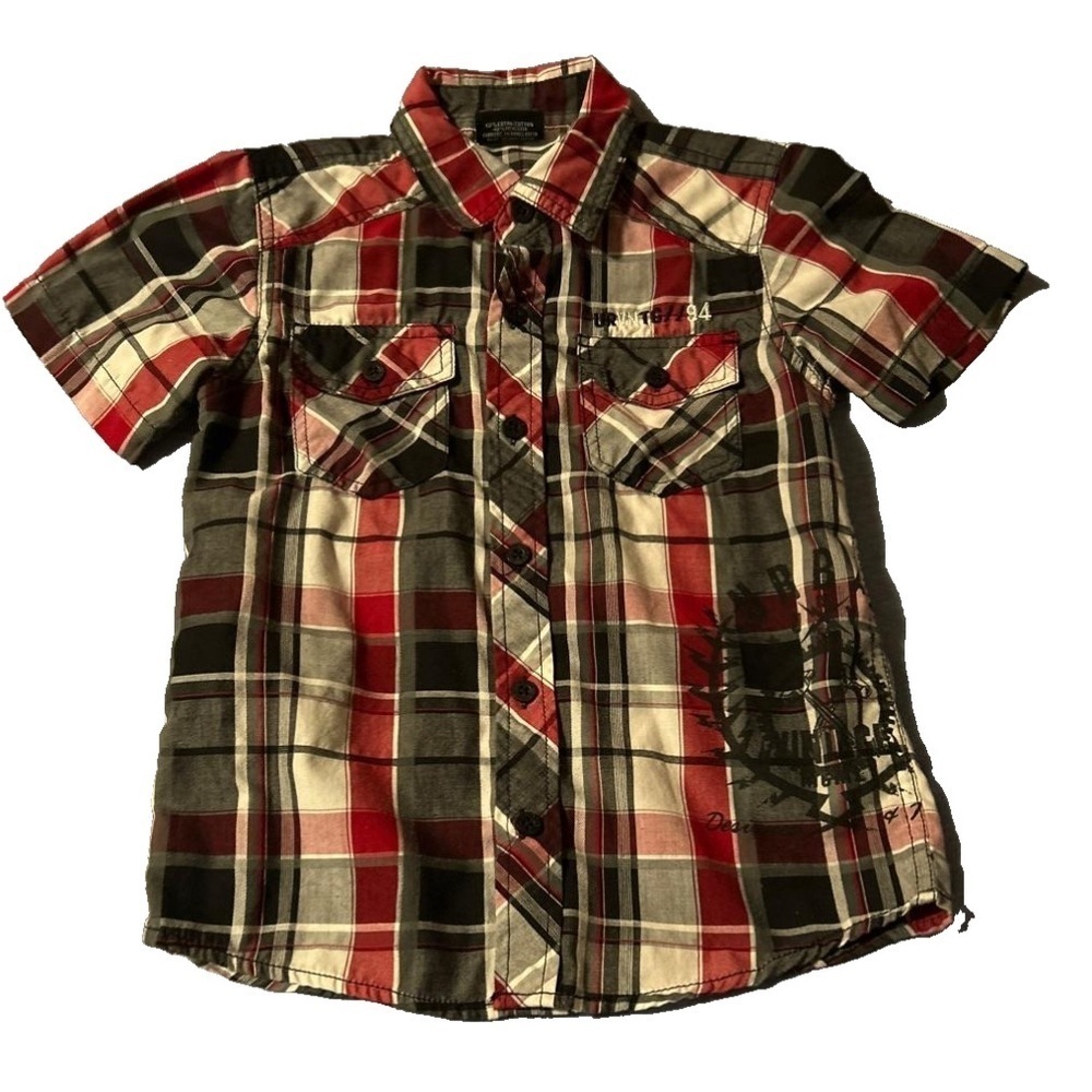 Urban Vintage Plaid Button Up Shirt Size 5/6 Boys